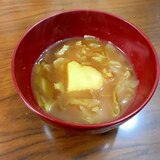 じゃがいもとキャベツの味噌汁